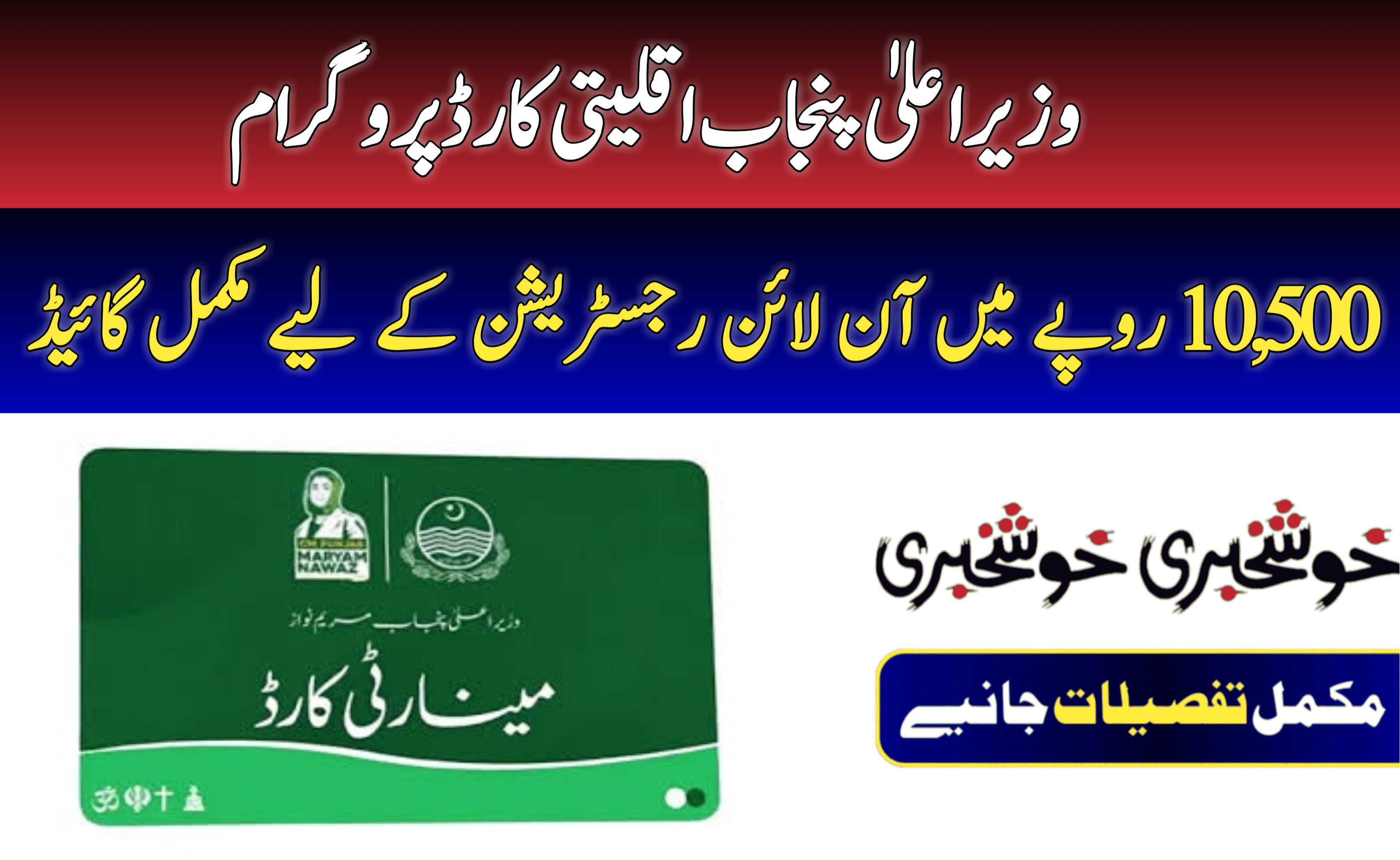 CM Punjab Minority Card Program