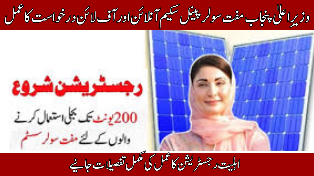 CM Punjab Solar Panel Scheme